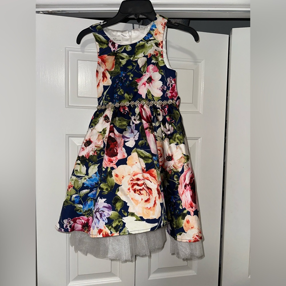 Vibrant Floral Kids Dress